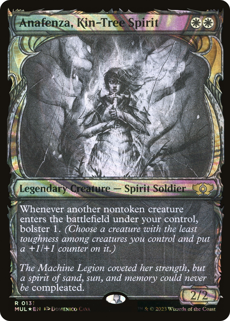 FOIL Anafenza, Kin-Tree Spirit (Halo Foil) (MUL-131) - Multiverse Legends - Magic The Gathering