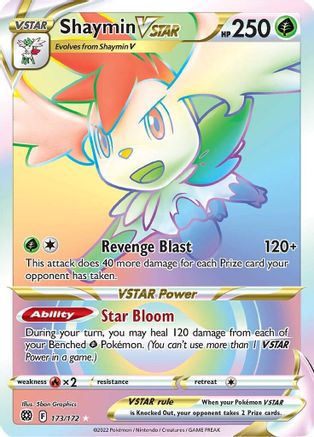 Shaymin VSTAR 173/172 - Pokemon Brilliant Stars Holofoil