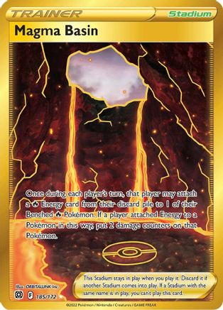 Magma Basin 185/172 - Pokemon Brilliant Stars Holofoil