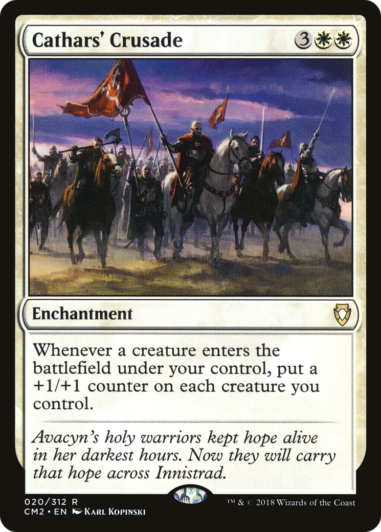 Cathars' Crusade (CM2-020) - Commander Anthology Volume II - Magic The Gathering