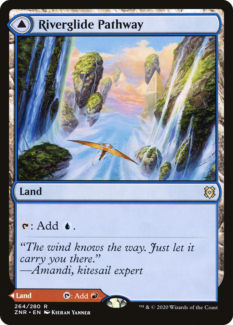 Riverglide Pathway // Lavaglide Pathway (ZNR-264) - Zendikar Rising - Magic The Gathering