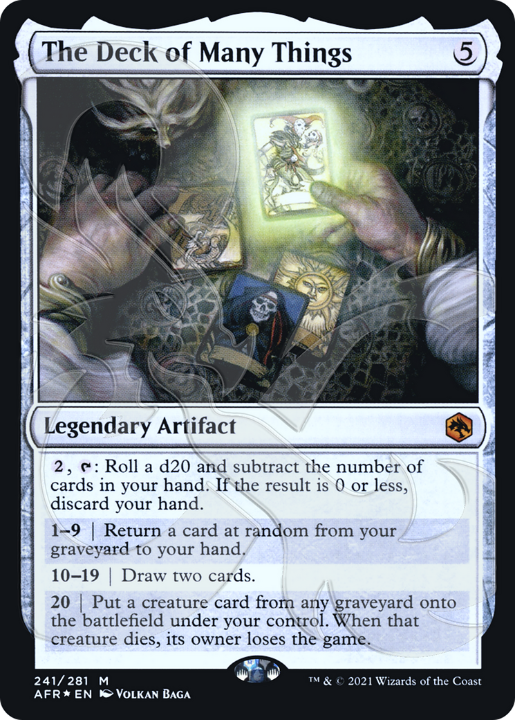 FOIL The Deck of Many Things (AFR&-241A) - Adventures in the Forgotten Realms Promos - Magic The Gathering