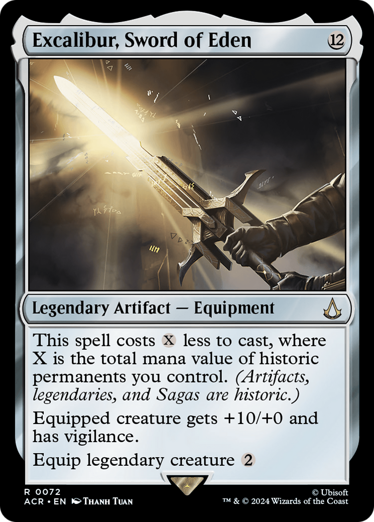 FOIL Excalibur, Sword of Eden (ACR-072) - Assassin's Creed - Magic The Gathering