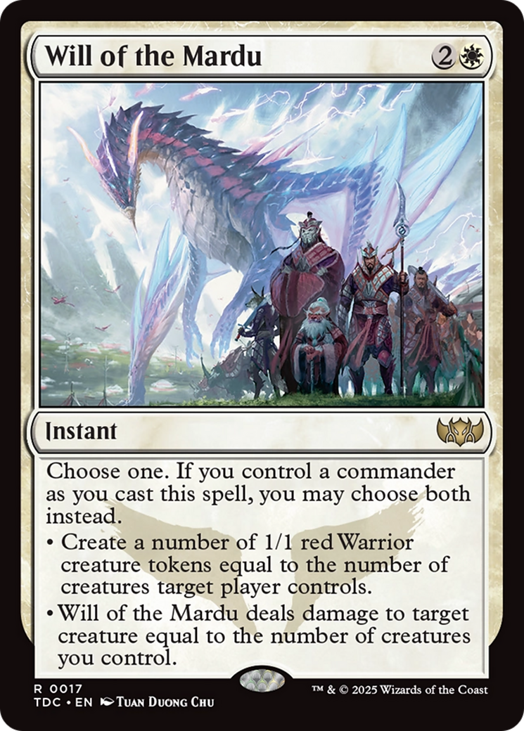 Will of the Mardu (TDC-017) - Commander: Tarkir: Dragonstorm - Magic The Gathering