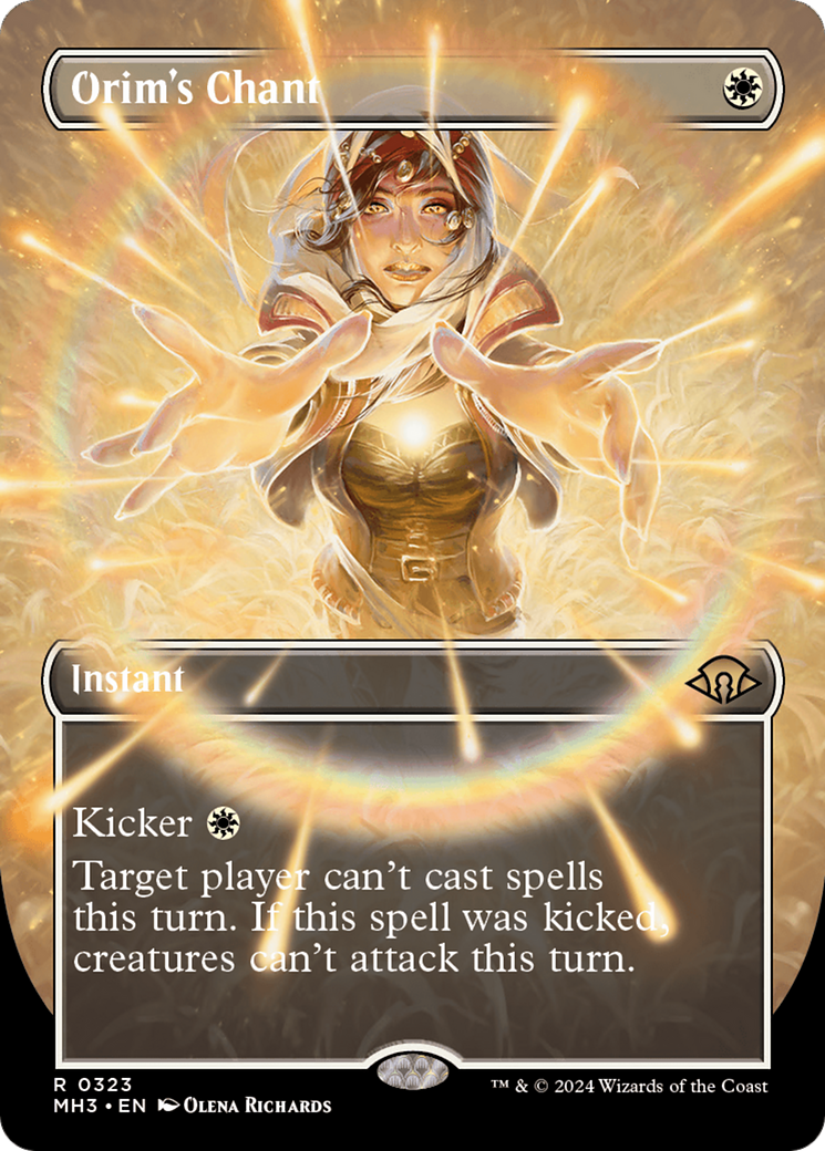 Orim's Chant (Borderless) (MH3-323) - Modern Horizons 3 - Magic The Gathering