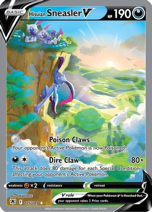 Hisuian Sneasler V 175/189 - Pokemon Astral Radiance Holofoil