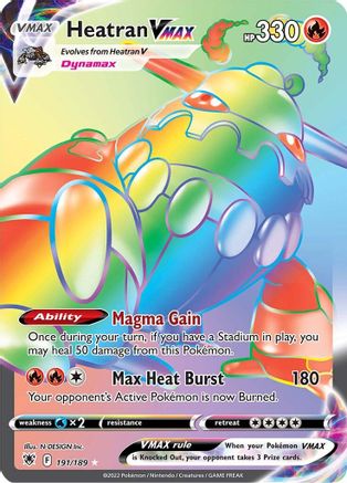 Heatran VMAX 191/189 - Pokemon Astral Radiance Holofoil
