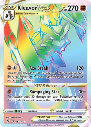Kleavor VSTAR 196/189 - Pokemon Astral Radiance Holofoil