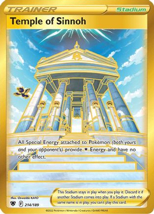 Temple of Sinnoh 214/189 - Pokemon Astral Radiance Holofoil