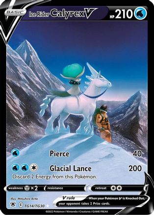 Ice Rider Calyrex V TG14/30 - Pokemon Astral Radiance Trainer Gallery Holofoil