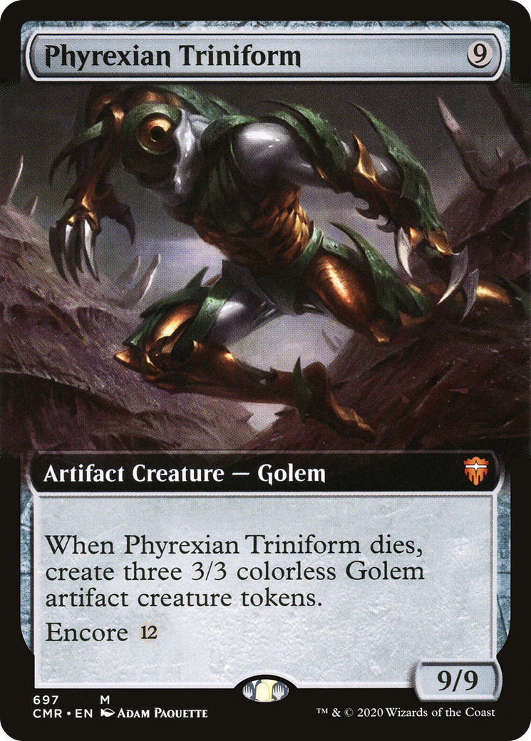 Phyrexian Triniform (Extended Art) (CMR-697) - Commander Legends - Magic The Gathering