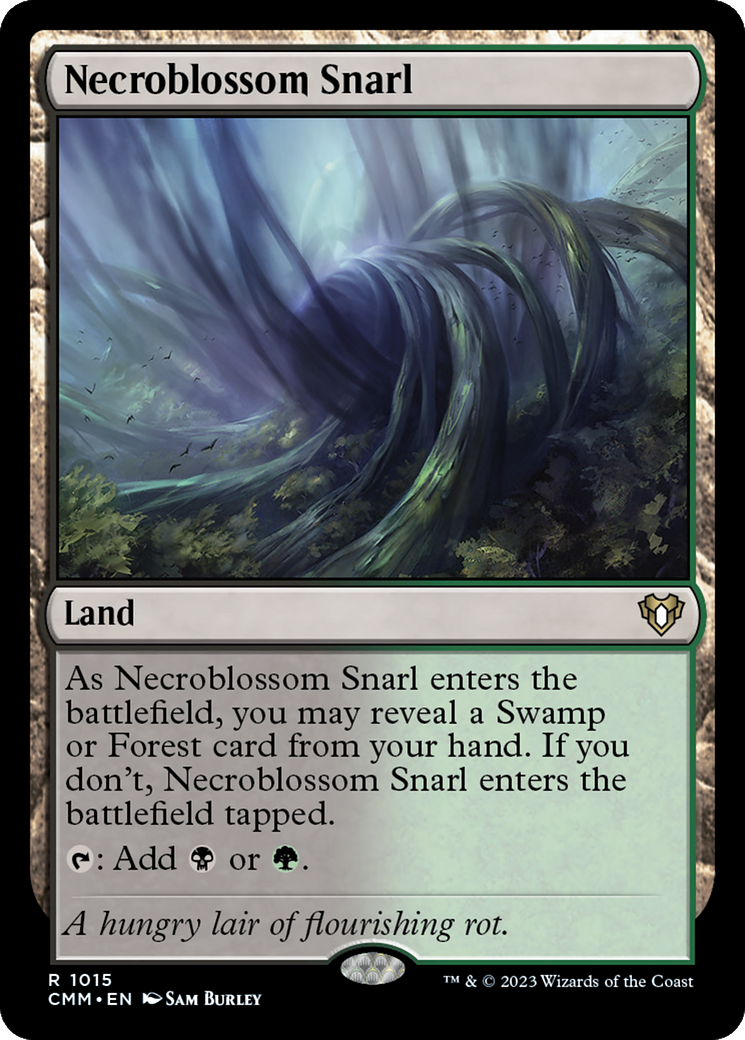 Necroblossom Snarl (CMM-1015) - Commander Masters - Magic The Gathering