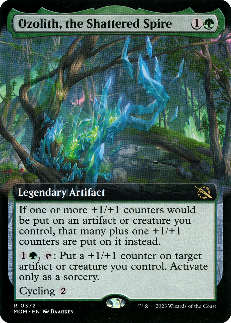 Ozolith, the Shattered Spire (Extended Art) (MOM-372) - March of the Machine - Magic The Gathering