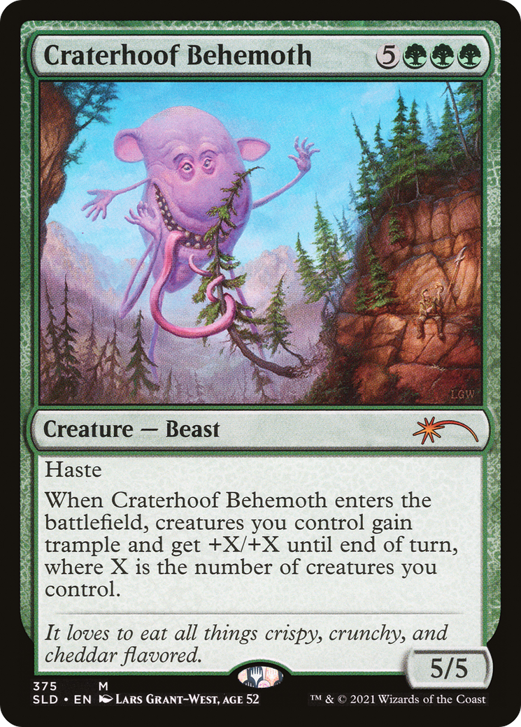 Craterhoof Behemoth (375) (SLD-375) - Secret Lair Drop - Magic The Gathering