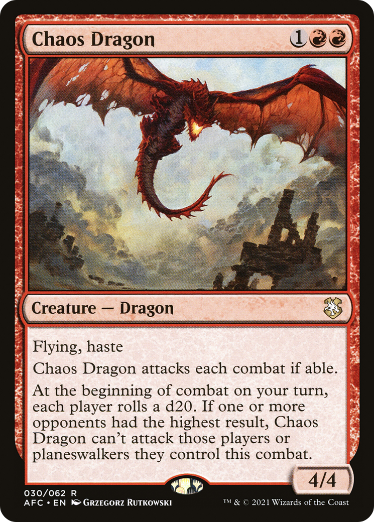 Chaos Dragon (AFC-030) - Forgotten Realms Commander - Magic The Gathering