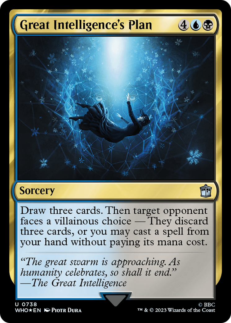 FOIL Great Intelligence's Plan (Surge Foil) (WHO-738) - Doctor Who - Magic The Gathering