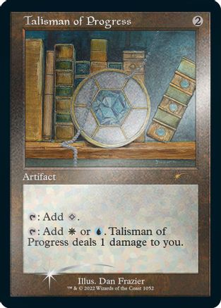 FOIL Talisman of Progress (Retro Frame) (Foil Etched) (SLD-1052) - Secret Lair Drop Series - Magic The Gathering