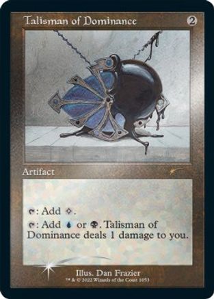 FOIL Talisman of Dominance (Retro Frame) (Foil Etched) (SLD-1053) - Secret Lair Drop Series - Magic The Gathering