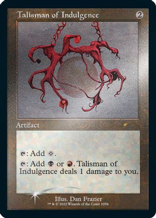 FOIL Talisman of Indulgence (Retro Frame) (Foil Etched) (SLD-1054) - Secret Lair Drop Series - Magic The Gathering