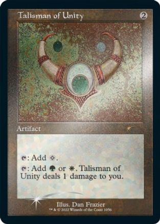 FOIL Talisman of Unity (Retro Frame) (Foil Etched) (SLD-1056) - Secret Lair Drop Series - Magic The Gathering
