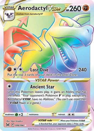 Aerodactyl VSTAR 199/196 - Pokemon Lost Origin Holofoil