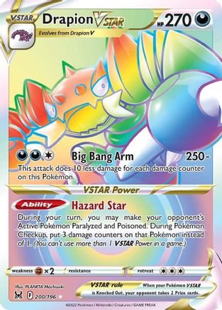 Drapion VSTAR 200/196 - Pokemon Lost Origin Holofoil