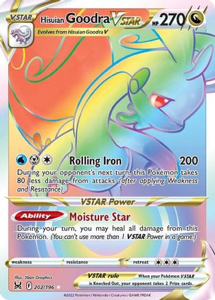 Hisuian Goodra VSTAR 202/196 - Pokemon Lost Origin Holofoil