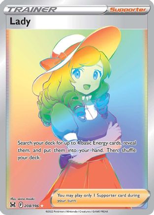 Lady 208/196 - Pokemon Lost Origin Holofoil