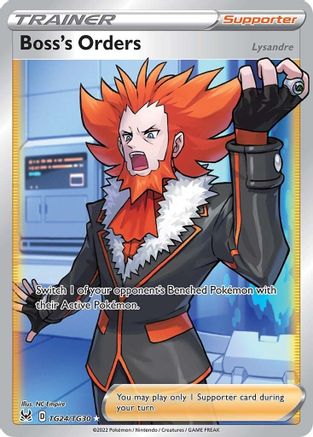 Boss's Orders TG24/30 - Pokemon Lost Origin Trainer Gallery Holofoil