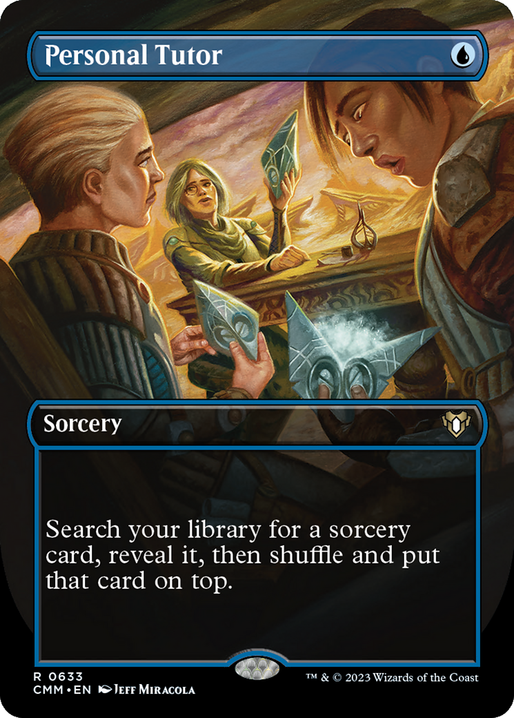 Personal Tutor (Borderless) (CMM-633) - Commander Masters - Magic The Gathering