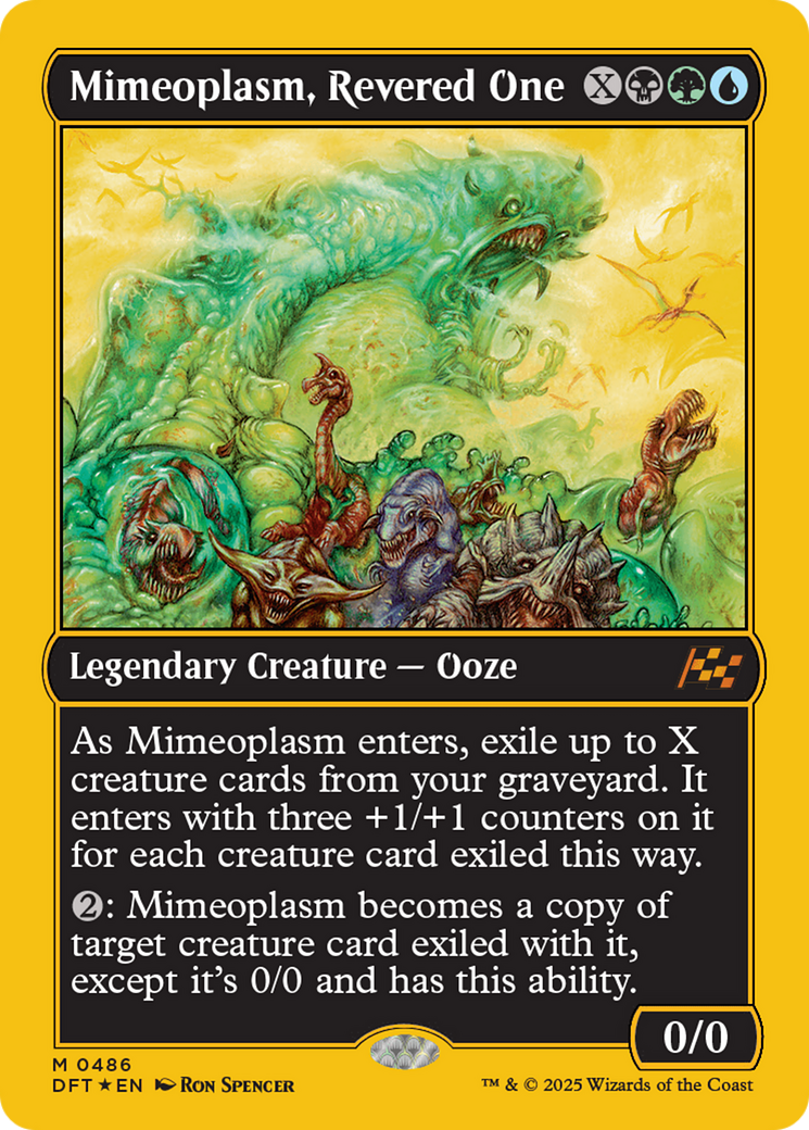 FOIL Mimeoplasm, Revered One (DFT-486) - Aetherdrift - Magic The Gathering