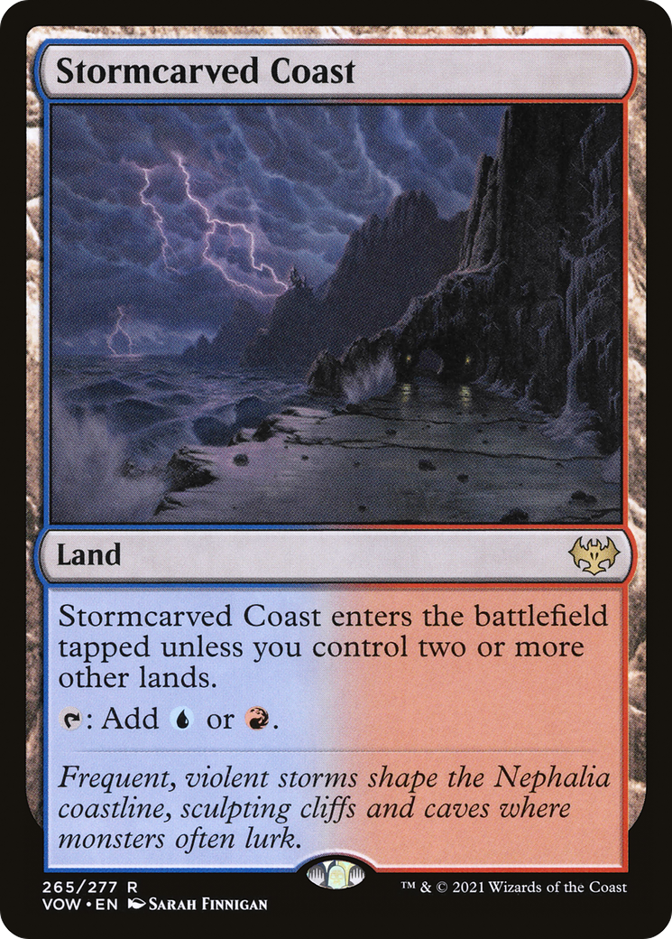 FOIL Stormcarved Coast (VOW-265) - Innistrad: Crimson Vow - Magic The Gathering