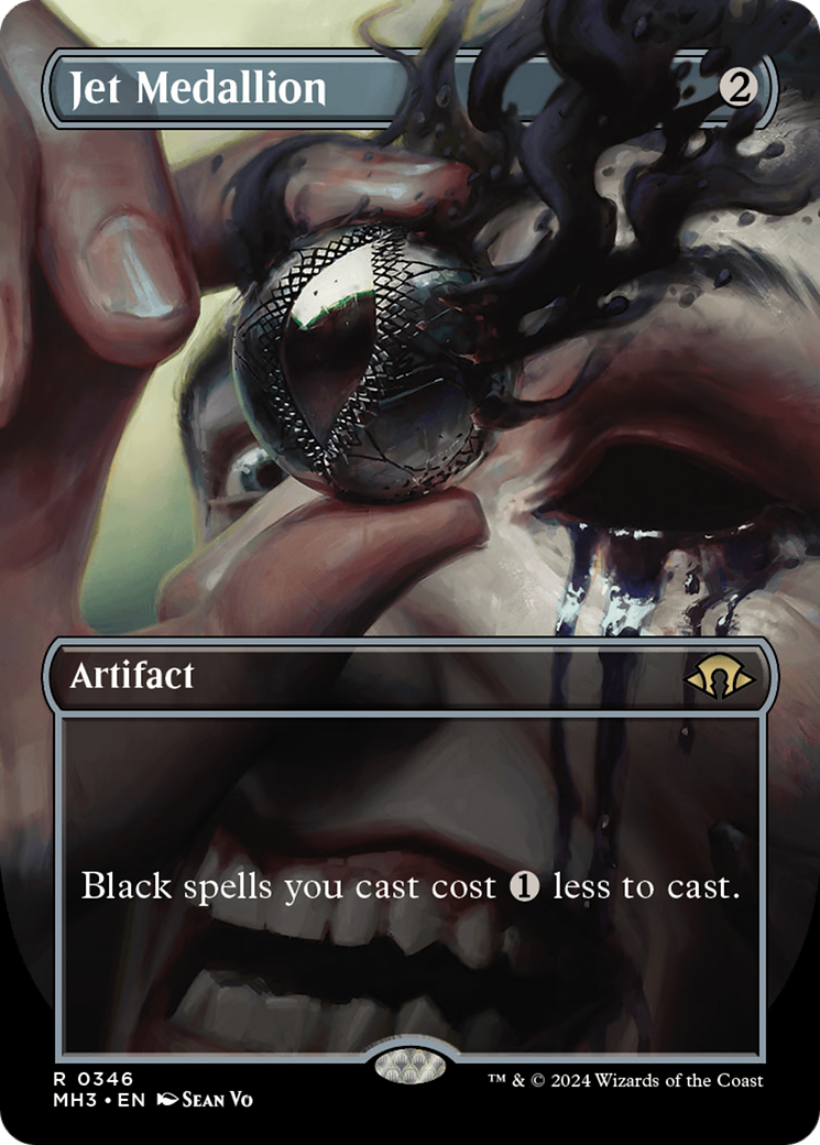 FOIL Jet Medallion (Borderless) (MH3-346) - Modern Horizons 3 - Magic The Gathering