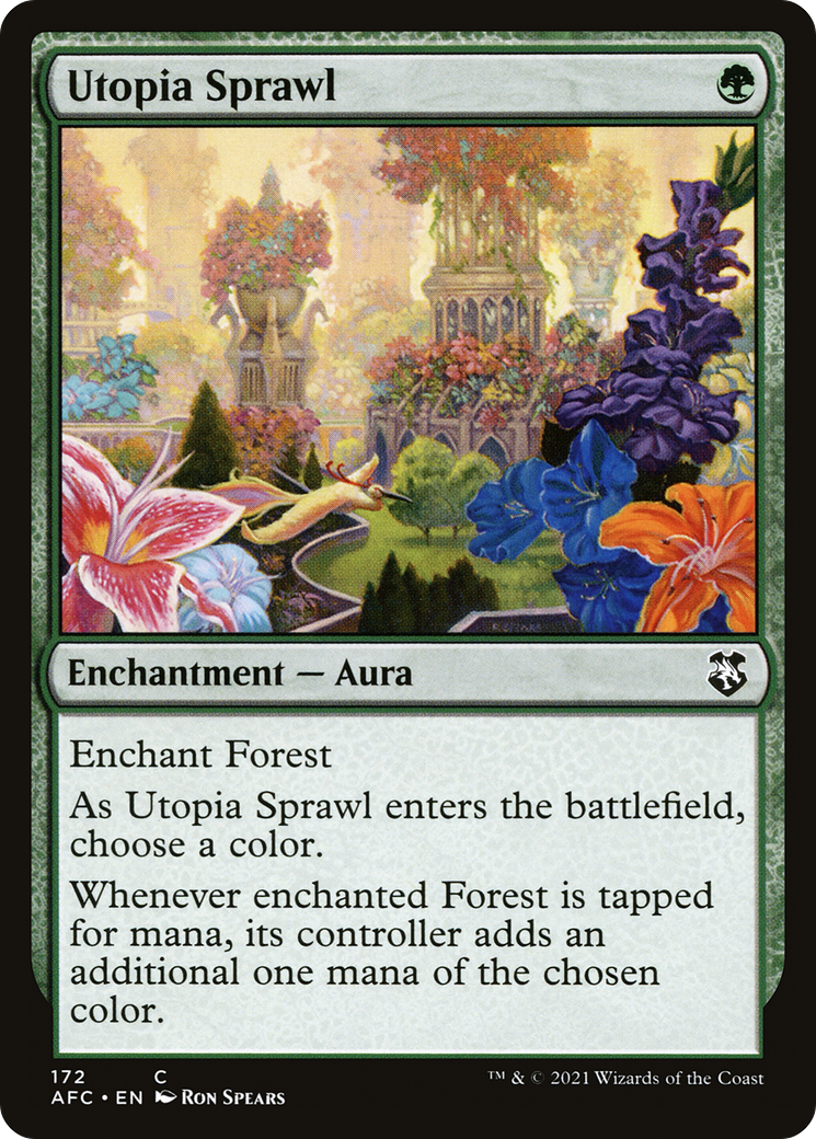 Utopia Sprawl (AFC-172) - Forgotten Realms Commander - Magic The Gathering