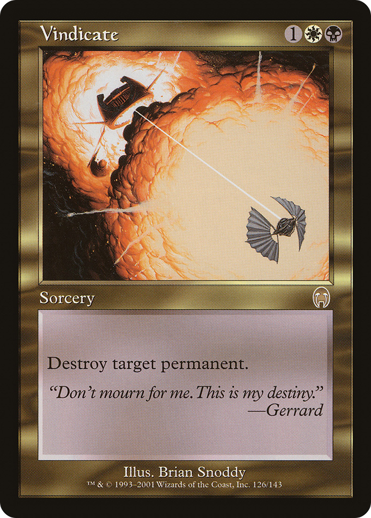 FOIL Vindicate (APC-126) - Apocalypse - Magic The Gathering