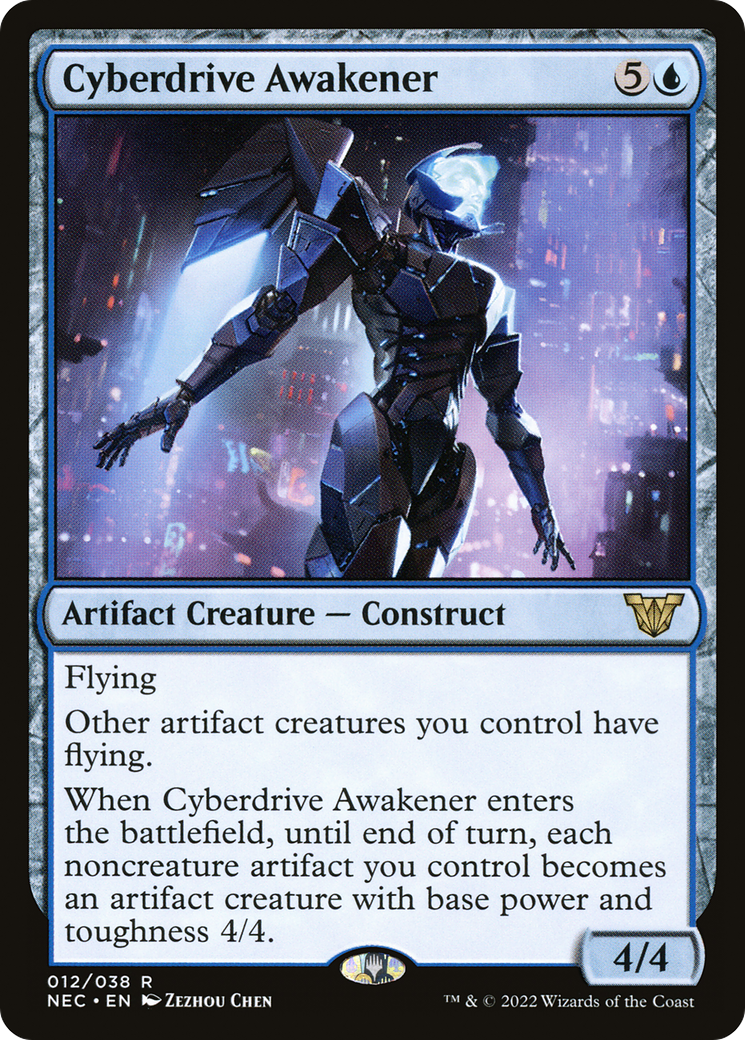 Cyberdrive Awakener (NEC-012) - Neon Dynasty Commander - Magic The Gathering