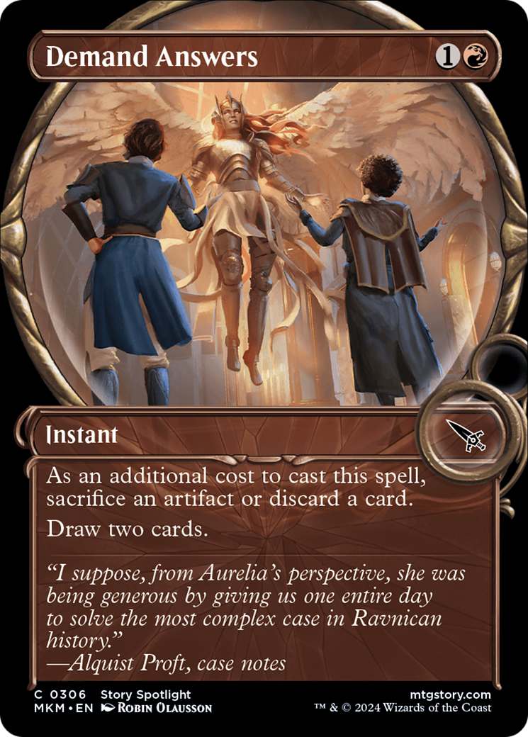 FOIL Demand Answers (Showcase) (MKM-306) - Murders at Karlov Manor - Magic The Gathering
