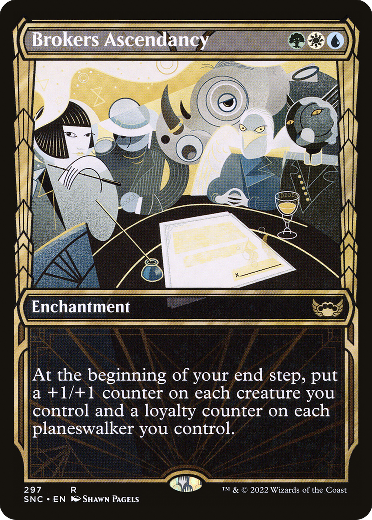 FOIL Brokers Ascendancy (Showcase) (SNC-297) - Streets of New Capenna - Magic The Gathering