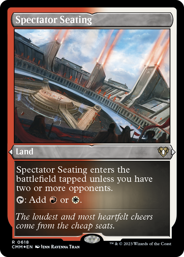ETCHED FOIL Spectator Seating (CMM-618) - Commander Masters - Magic The Gathering