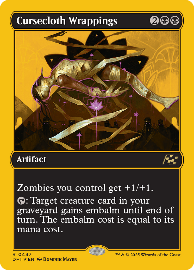 FOIL Cursecloth Wrappings (DFT-447) - Aetherdrift - Magic The Gathering