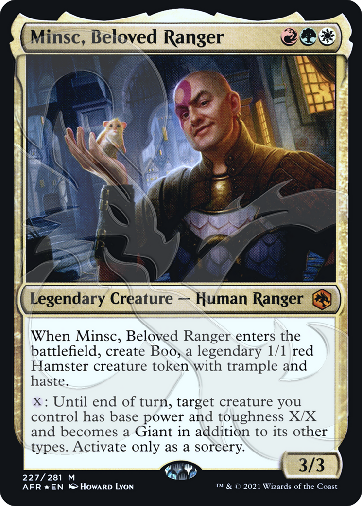 FOIL Minsc, Beloved Ranger (AFR&-227) - Adventures in the Forgotten Realms Promos - Magic The Gathering