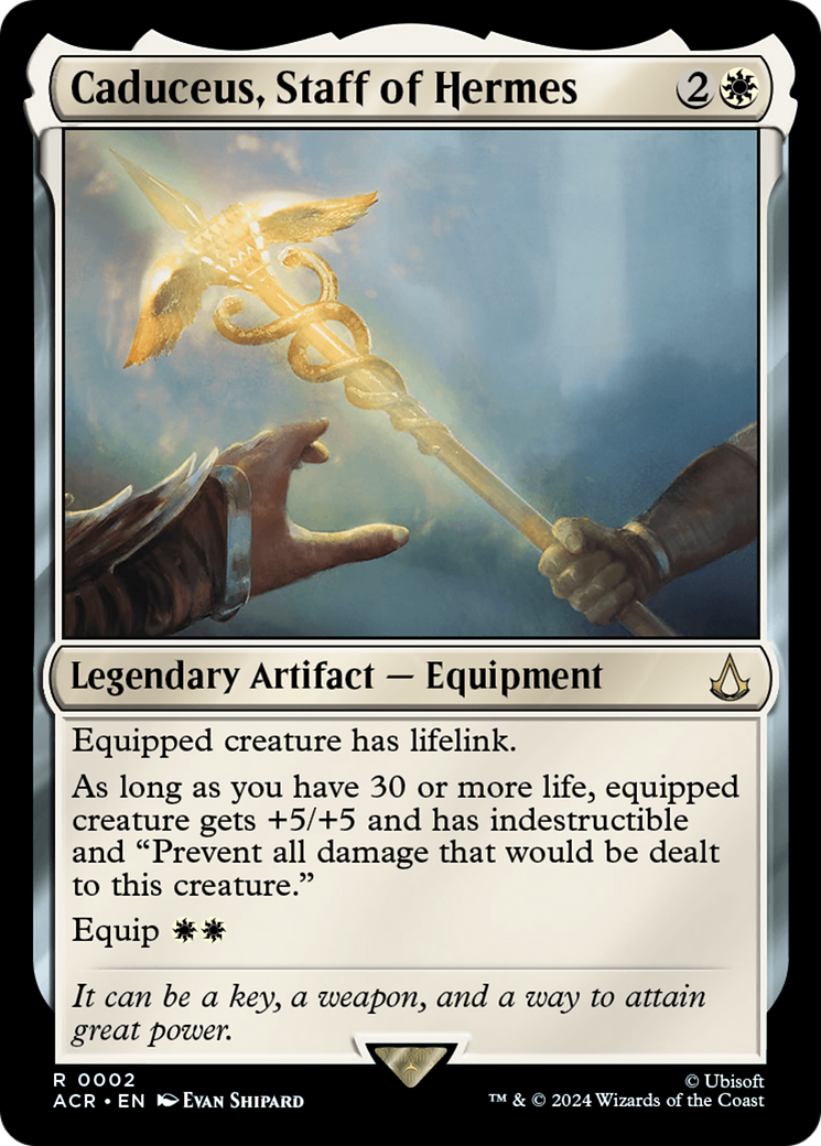 FOIL Caduceus, Staff of Hermes (ACR-002) - Assassin's Creed - Magic The Gathering
