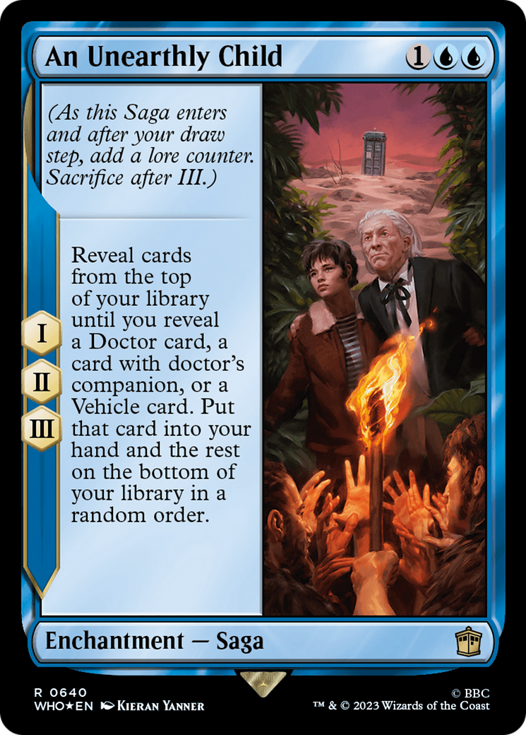 FOIL An Unearthly Child (Surge Foil) (WHO-640) - Doctor Who - Magic The Gathering