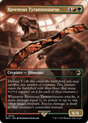 Ravenous Tyrannosaurus (REX-018) - Jurassic World Collection (Borderless) - Magic The Gathering