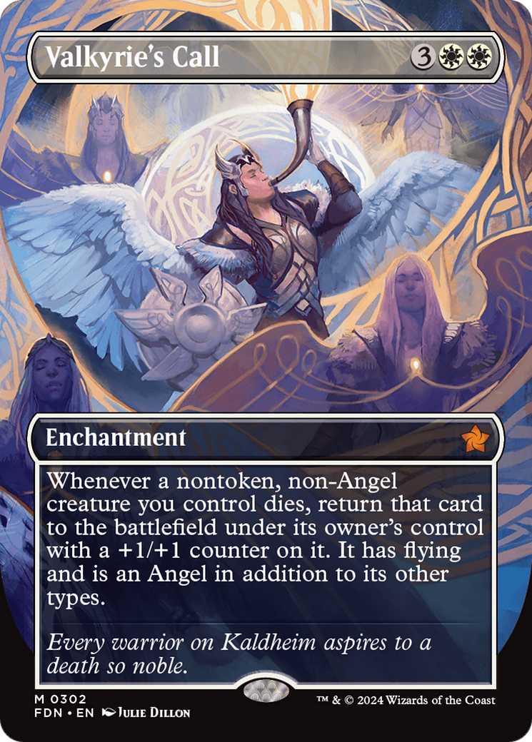 FOIL Valkyrie's Call (FDN-302) - Foundations - Magic The Gathering