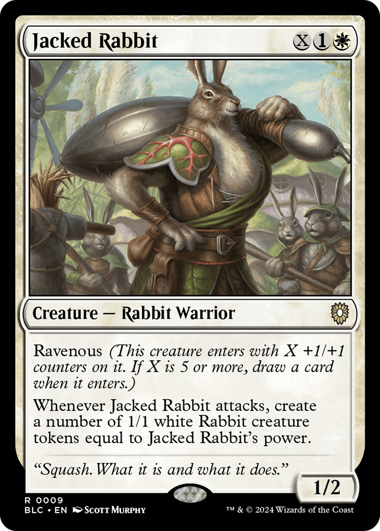Jacked Rabbit (BLC-009) - Bloomburrow Commander - Magic The Gathering