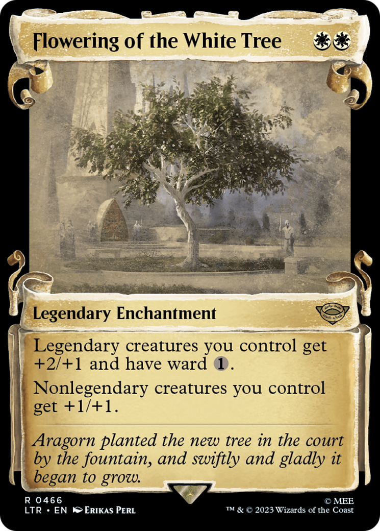 Flowering of the White Tree (Showcase Scrolls) (LTR-466) - The Lord of the Rings: Tales of Middle-earth - Magic The Gathering