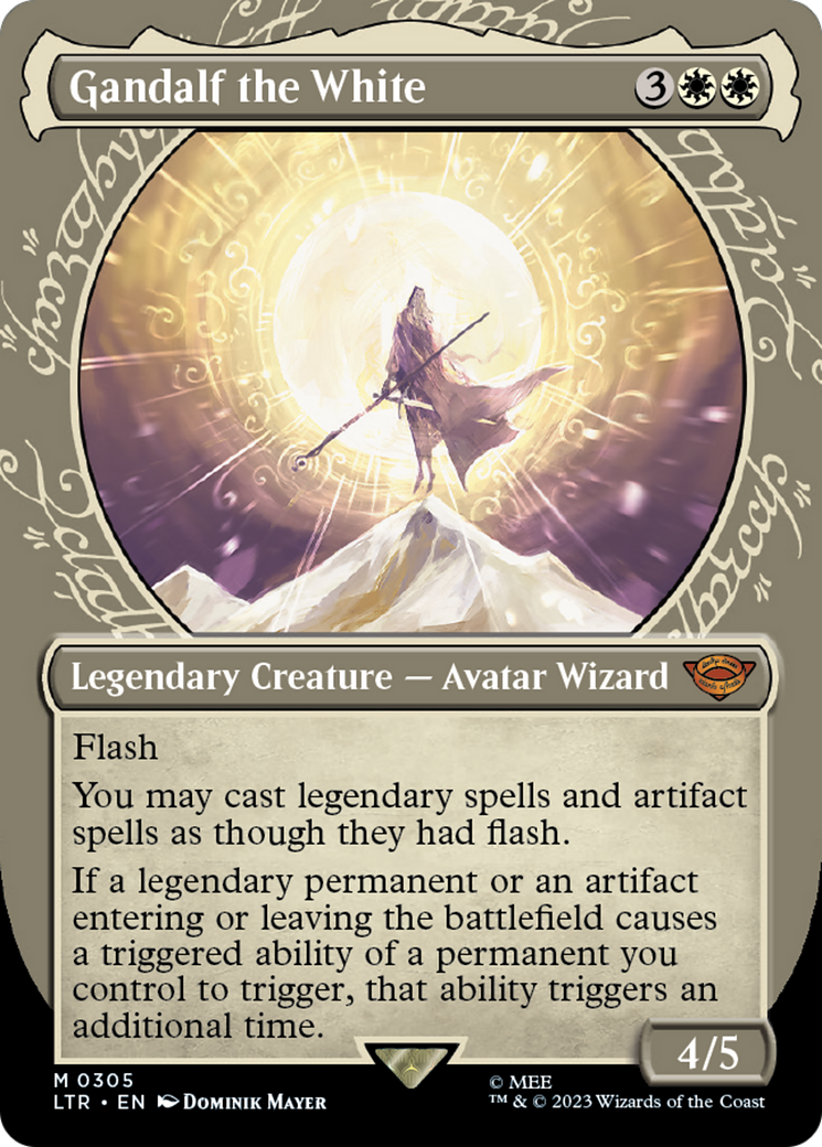 Gandalf the White (Showcase) (LTR-305) - The Lord of the Rings: Tales of Middle-earth - Magic The Gathering