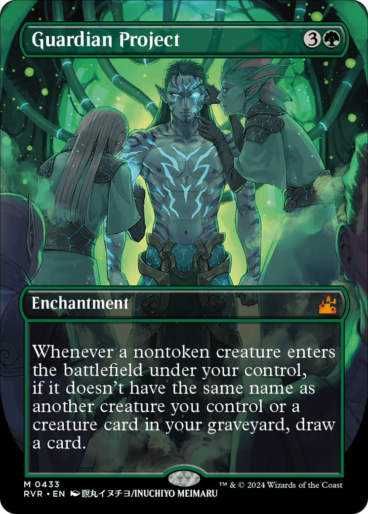 FOIL Guardian Project (Anime Borderless) (RVR-433) - Ravnica Remastered - Magic The Gathering
