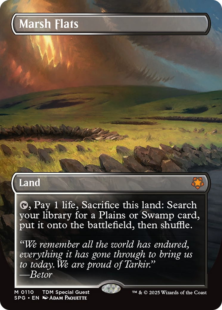 FOIL Marsh Flats (SPG-110) - Special Guests - Magic The Gathering